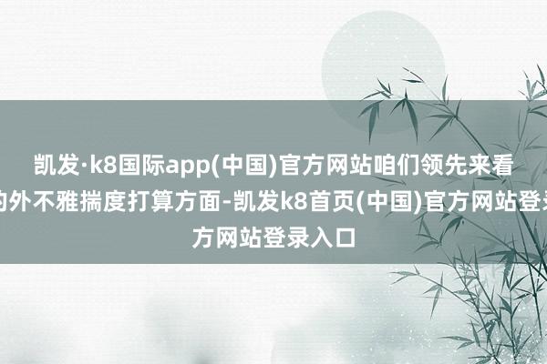 凯发·k8国际app(中国)官方网站咱们领先来看新车的外不雅揣度打算方面-凯发k8首页(中国)官方网站登录入口